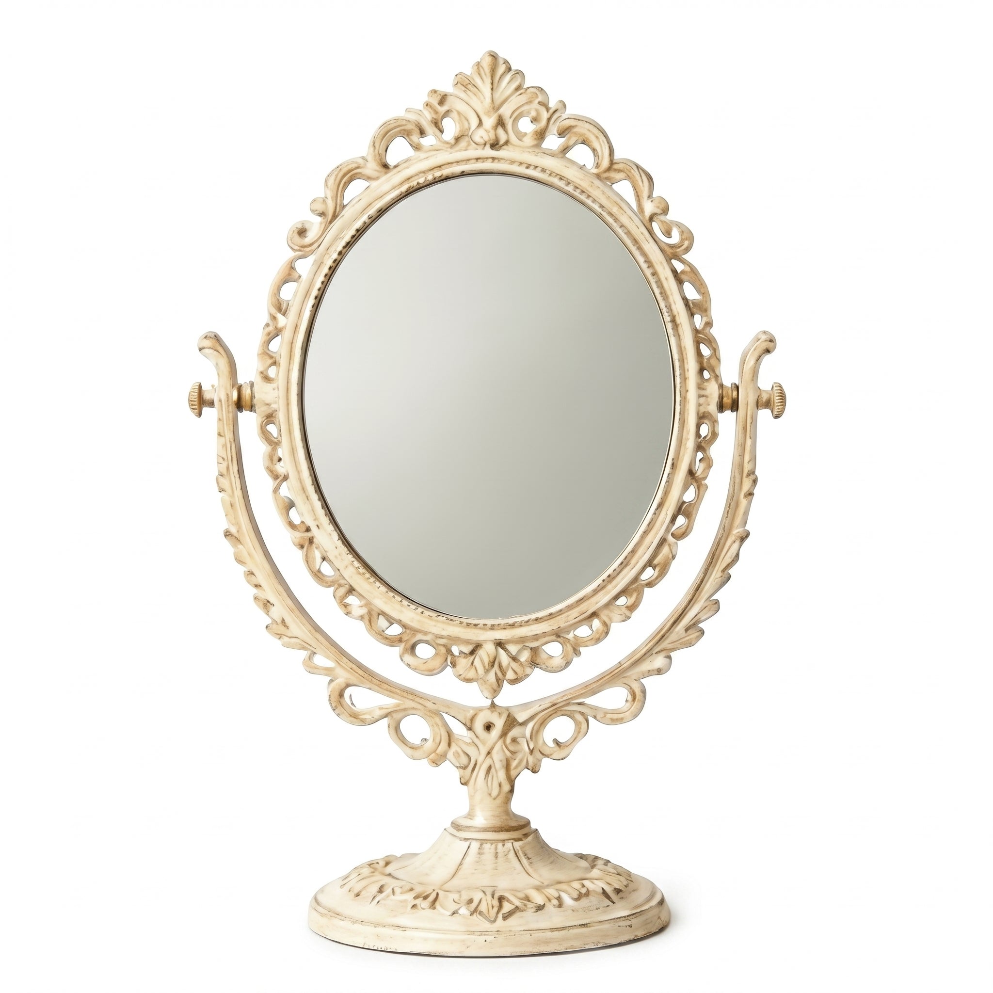 Vintage Style Oval Tabletop Mirror