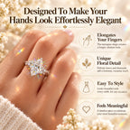 A Stunning Marquise Lab Diamond Ring Designed To Make Your Hands Look More Elegant — With Romantic Floral Details And Luxury Sparkle You'll Love Every Day-Last Day Sale-90% OFF🔥