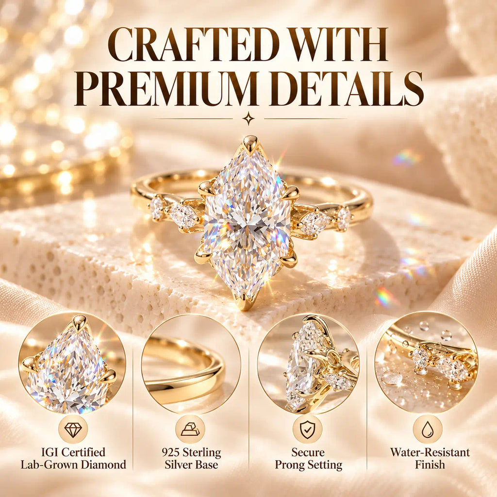 The Marquise Sparkle Ring That Makes Every Hand Look More Elegant-Last Day Sale-90% OFF🔥