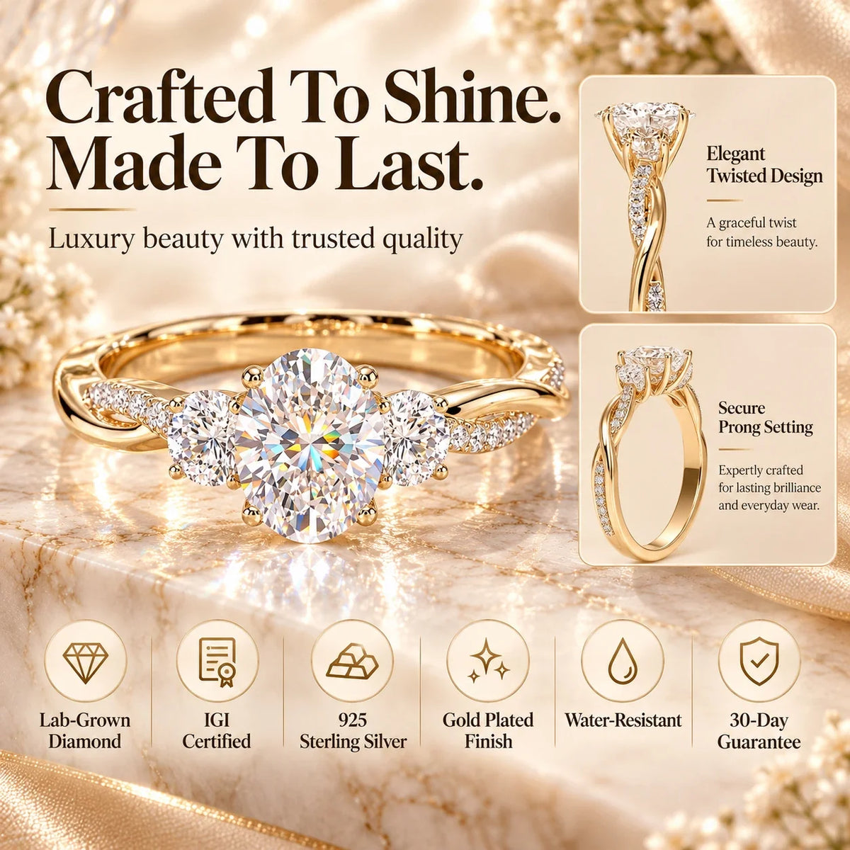 The Luxury Ring You've Always Dreamed Of — Without The Luxury Price-Last Day Sale-90% OFF🔥