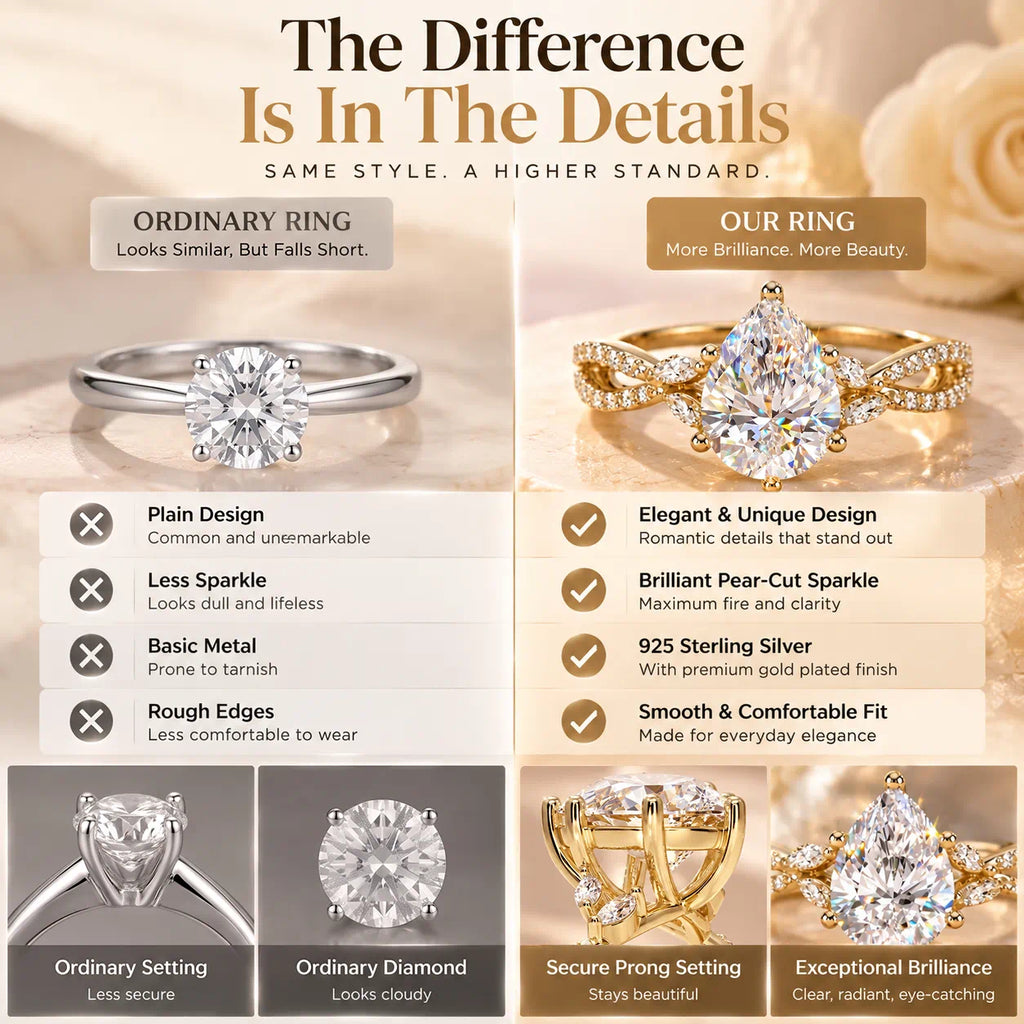 Luxury Pear-Cut Brilliance, Designed To Make Every Moment Feel Extraordinary-Last Day Sale-90% OFF🔥
