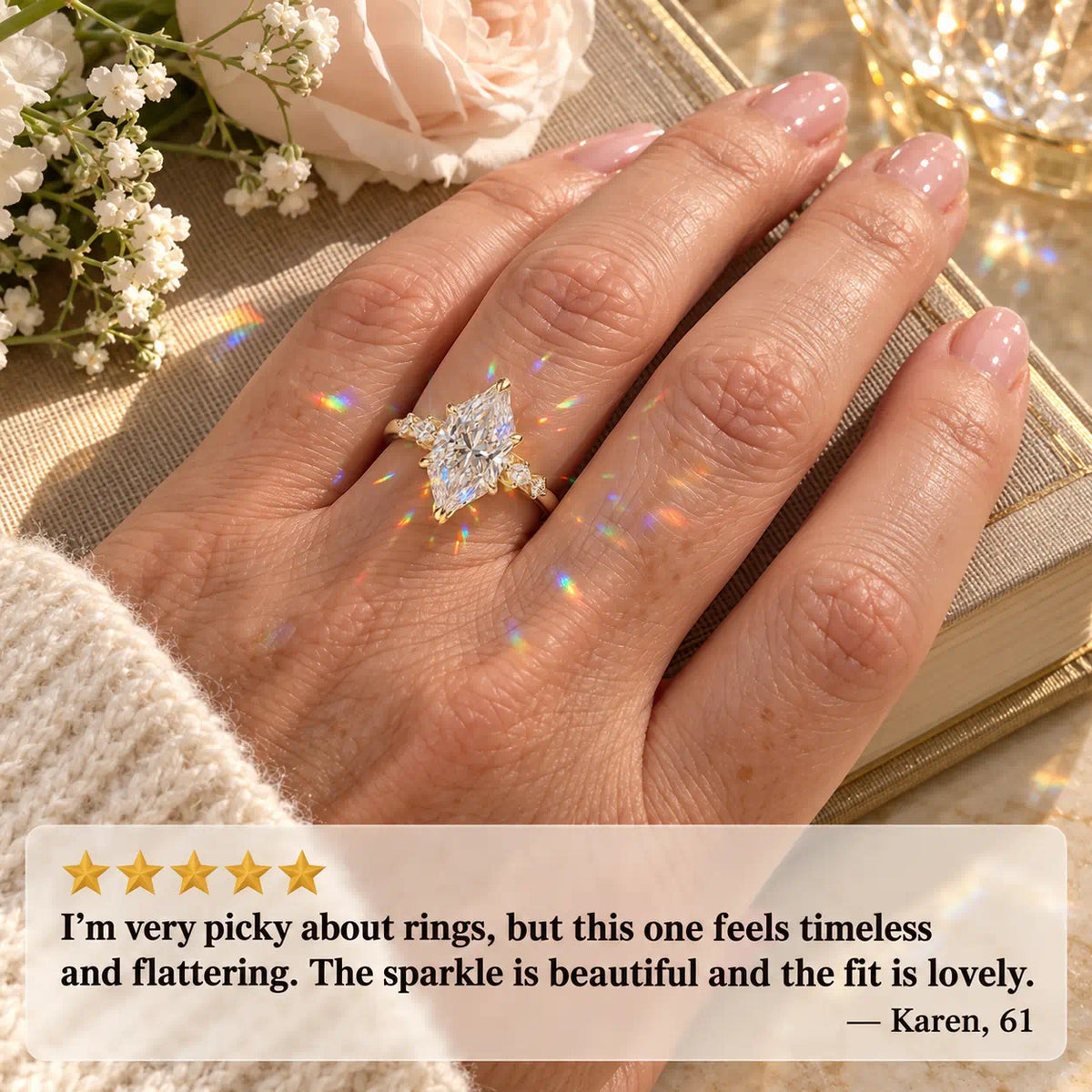 The Marquise Sparkle Ring That Makes Every Hand Look More Elegant-Last Day Sale-90% OFF🔥