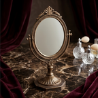Classical Bronze Tabletop Swivel Mirror