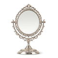 Vintage Silver Finish Swivel Tabletop Mirror