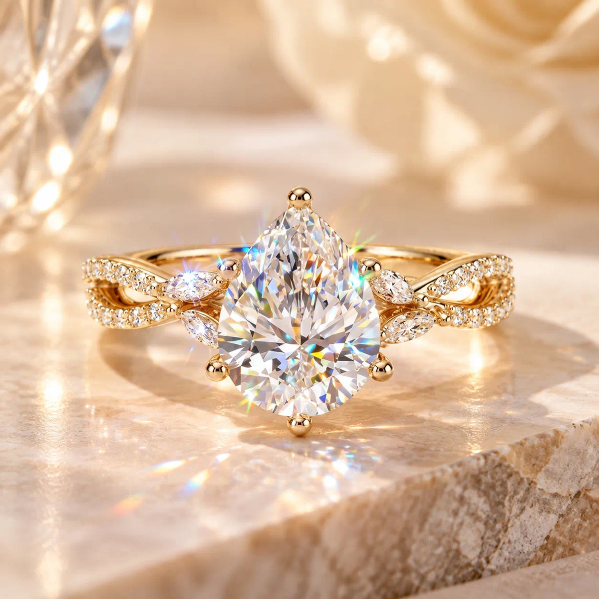 Luxury Pear-Cut Brilliance, Designed To Make Every Moment Feel Extraordinary-Last Day Sale-90% OFF🔥