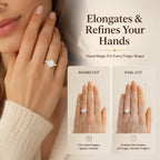 Snowflake Oval Ring — Anti-Pinching Comfort Fit Ring for Timeless Elegance -Last Day Sale-90% OFF🔥