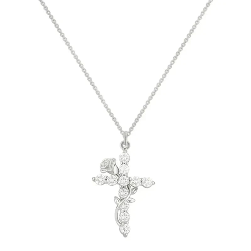 csandiva™ 14K Gold Rotatable Crown Cross Necklace - Discreet Anxiety Relief & Elegant Faith Jewelry | Claim 90% OFF Today🔥