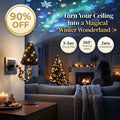 Viral Rotating Christmas Snowflake & Aurora LED Night Light Projector