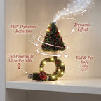 Viral Rotating Christmas Snowflake & Aurora LED Night Light Projector
